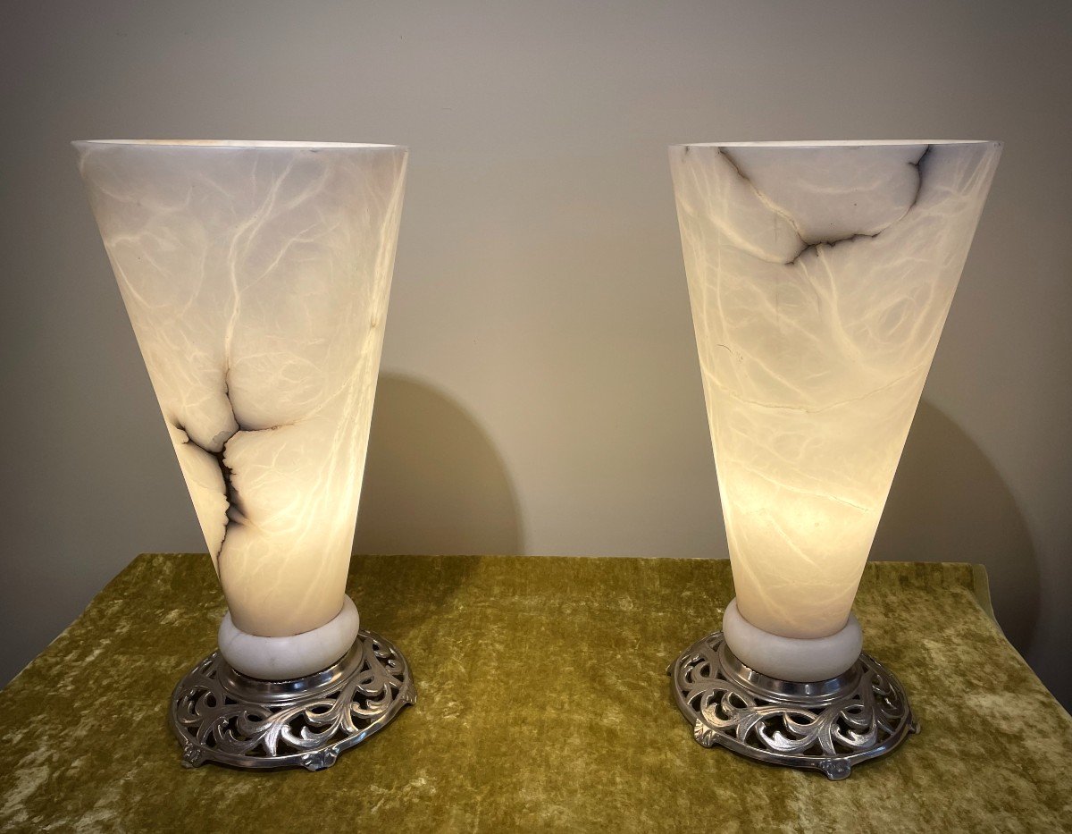 Paire De Lampe Art Déco.-photo-2