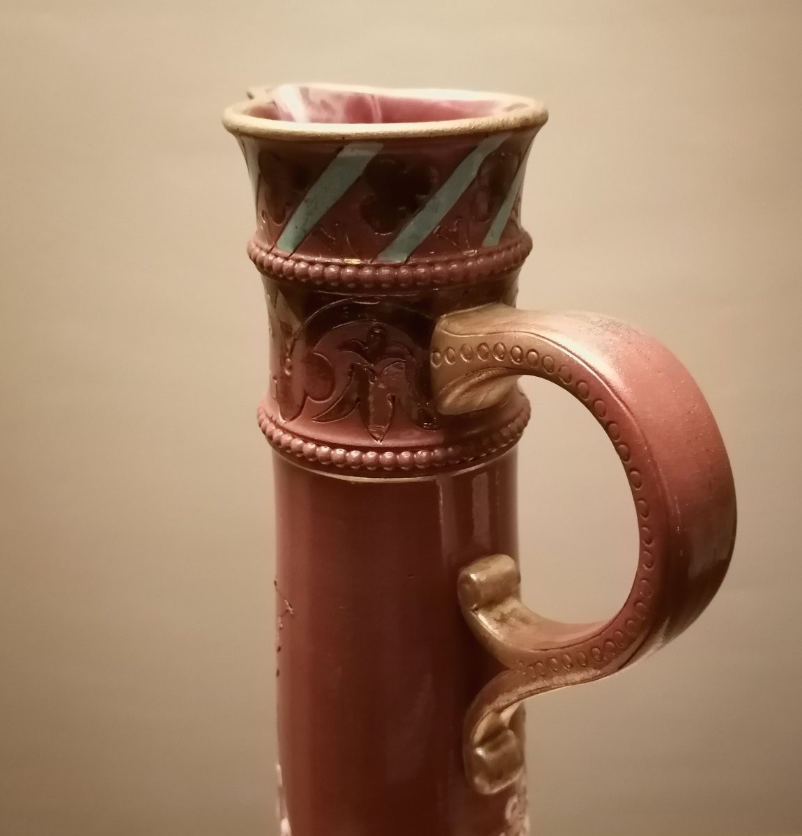 Sarreguemines Vase. V Kremer.-photo-2