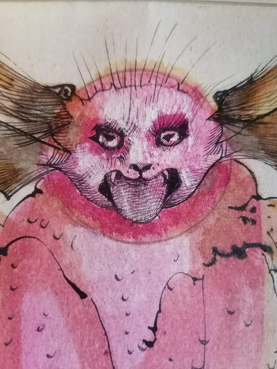 Léonor Fini  Dessin Aquarellé.-photo-4