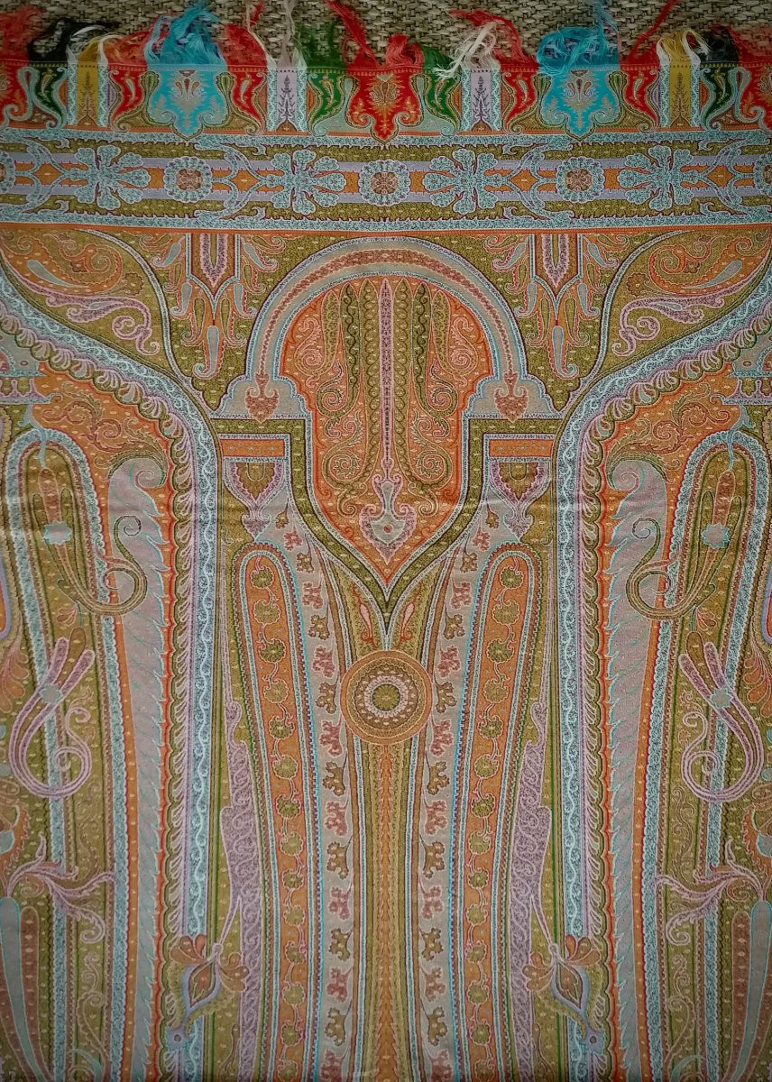 19th Century Cashmere Shawl. Paris.-photo-4