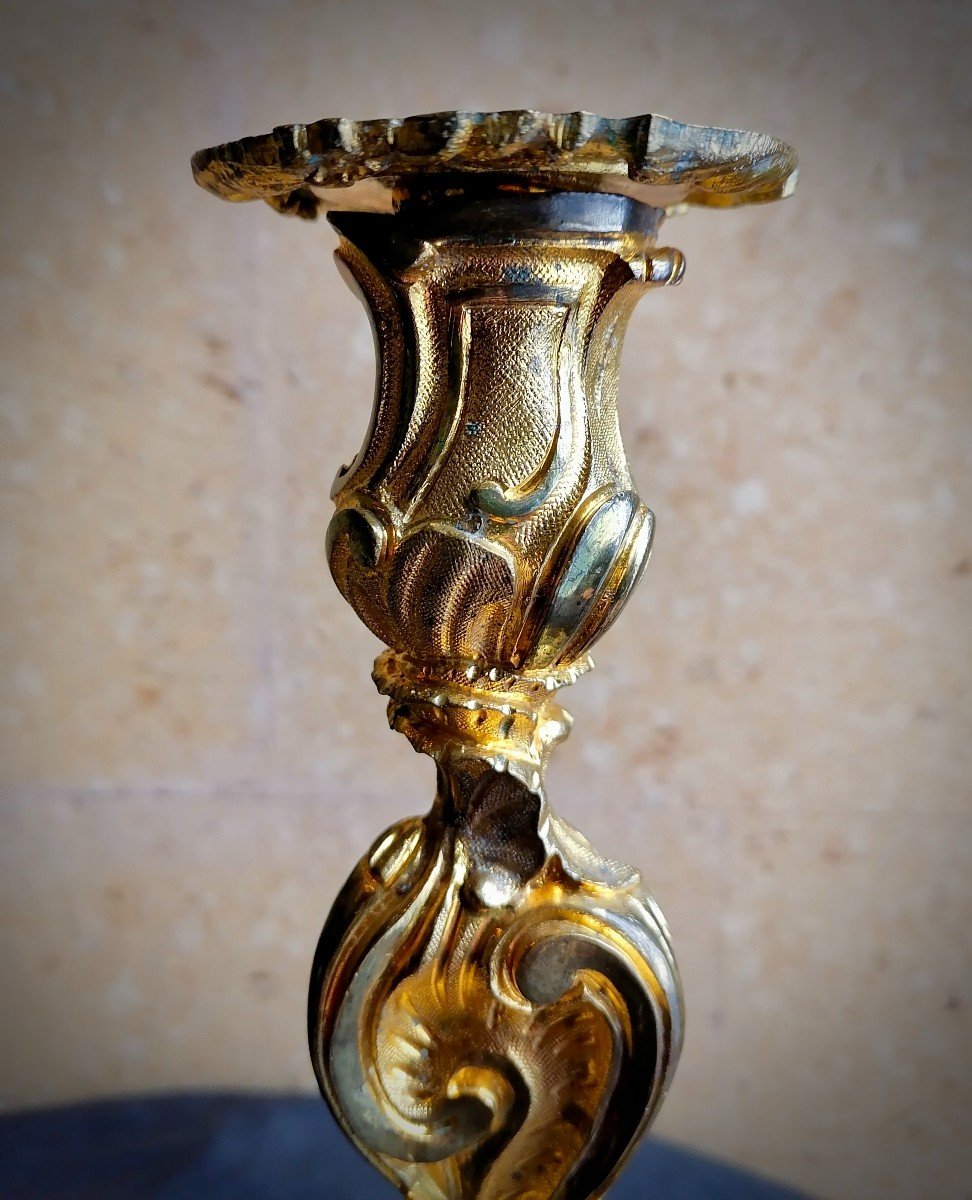 Pair Of Louis XV Candlesticks-photo-4