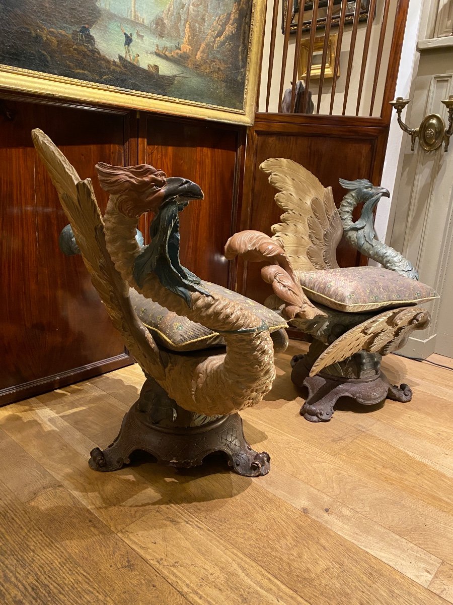 Paire De Fauteuils Aux Phenix-photo-1