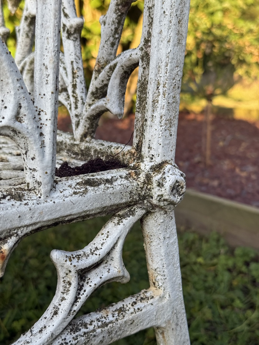 Neo-gothic Cast Iron Bench -photo-3
