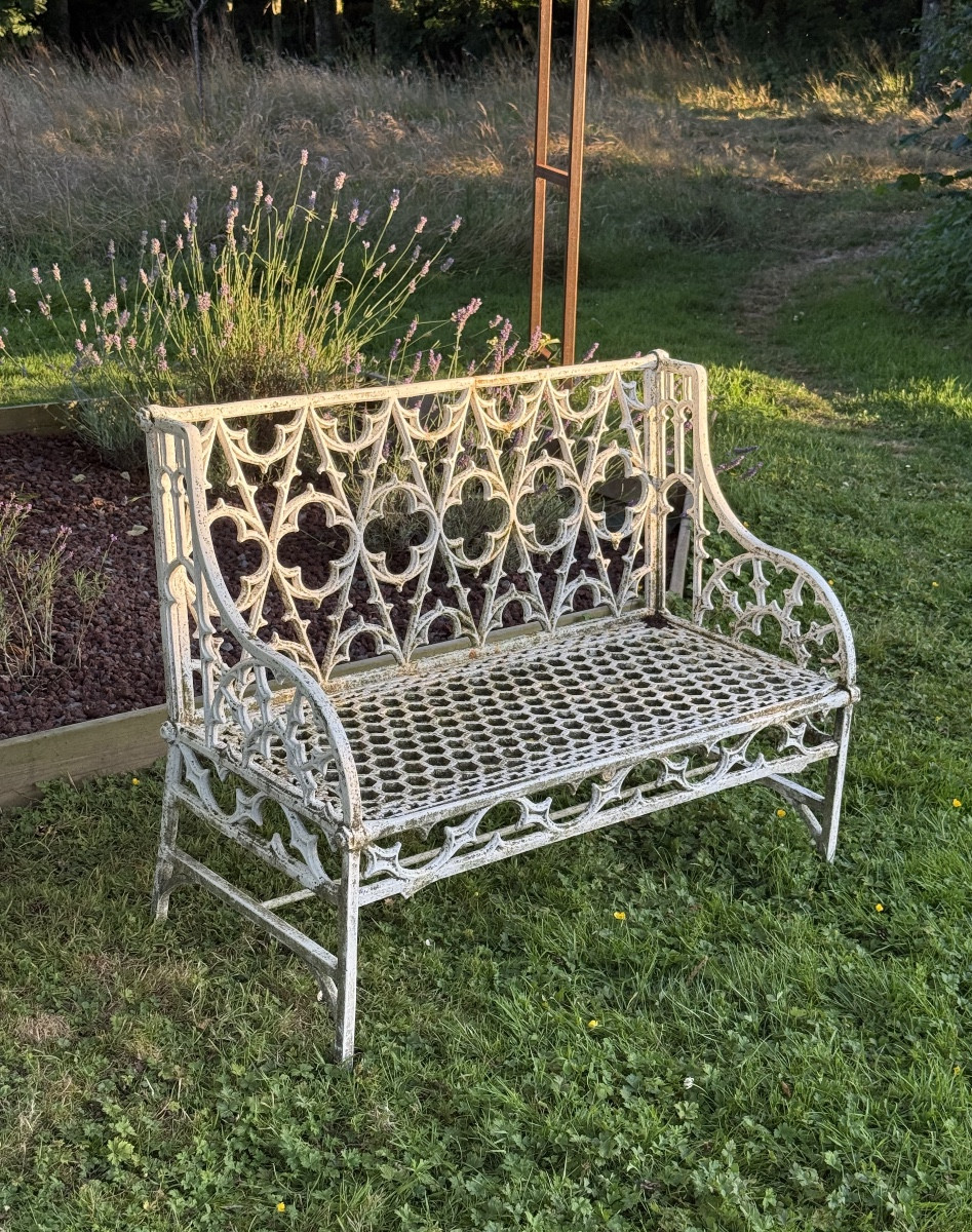 Neo-gothic Cast Iron Bench 