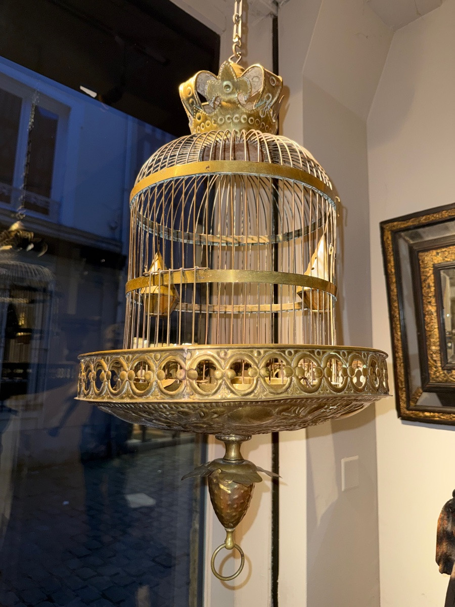 18th Century Brass Birdcage-photo-3