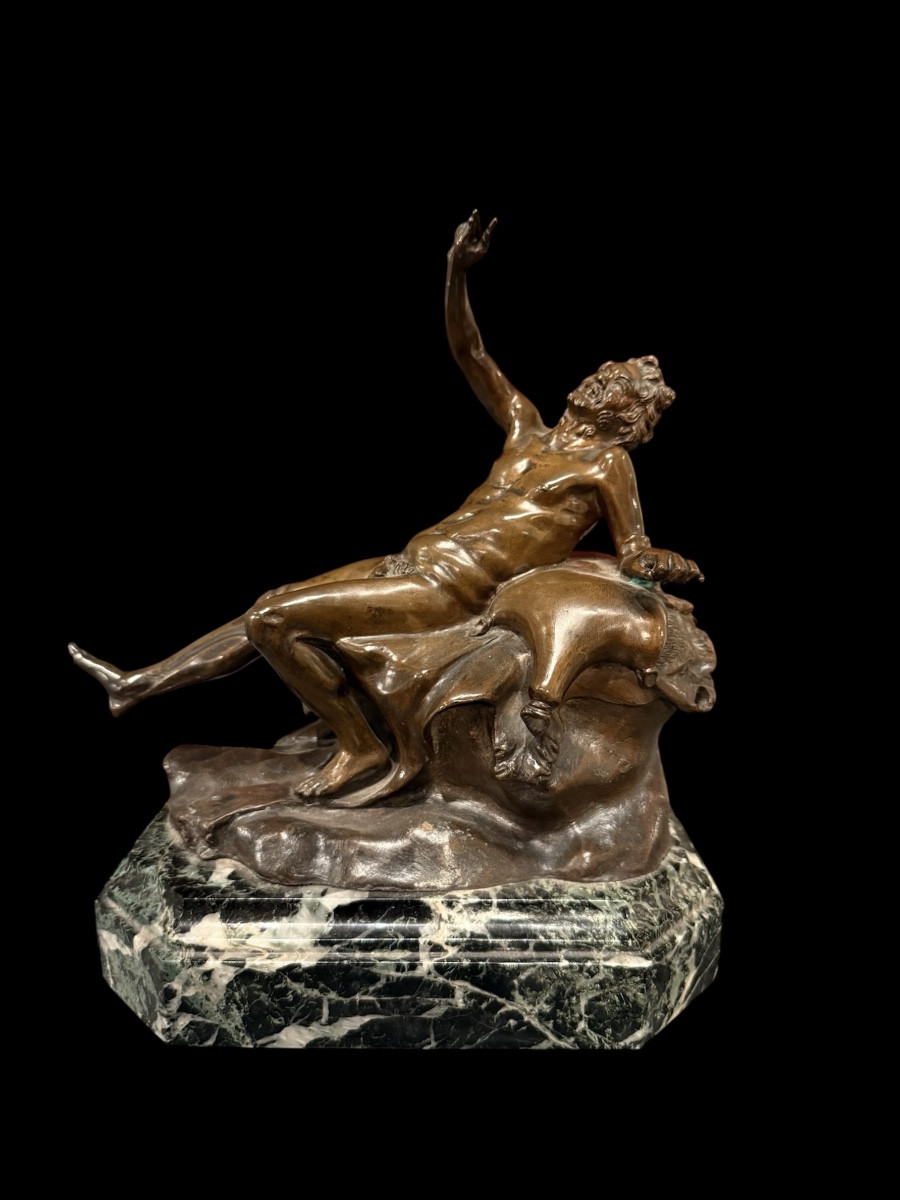 Bronze satyre ivre 