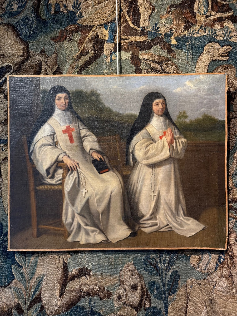 Huile sur toile 2 sœurs -photo-2