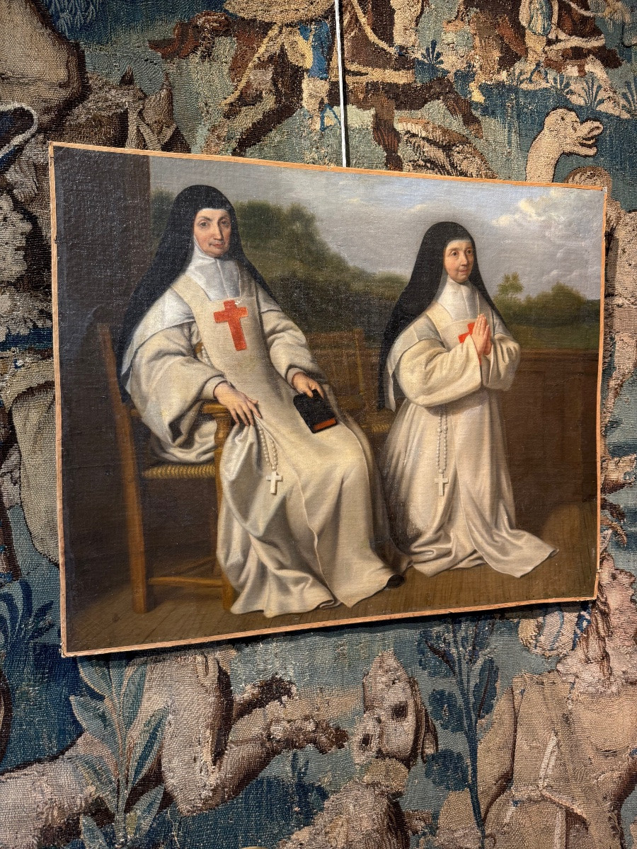 Huile sur toile 2 sœurs -photo-4