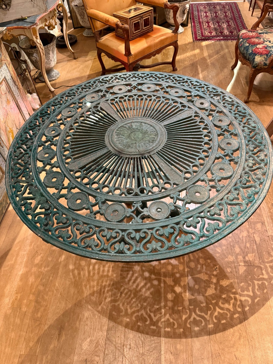 Pedestal Table Circa 1800, Cast Iron -photo-1