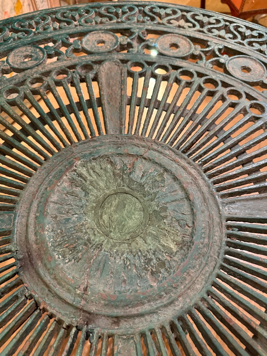 Pedestal Table Circa 1800, Cast Iron -photo-2