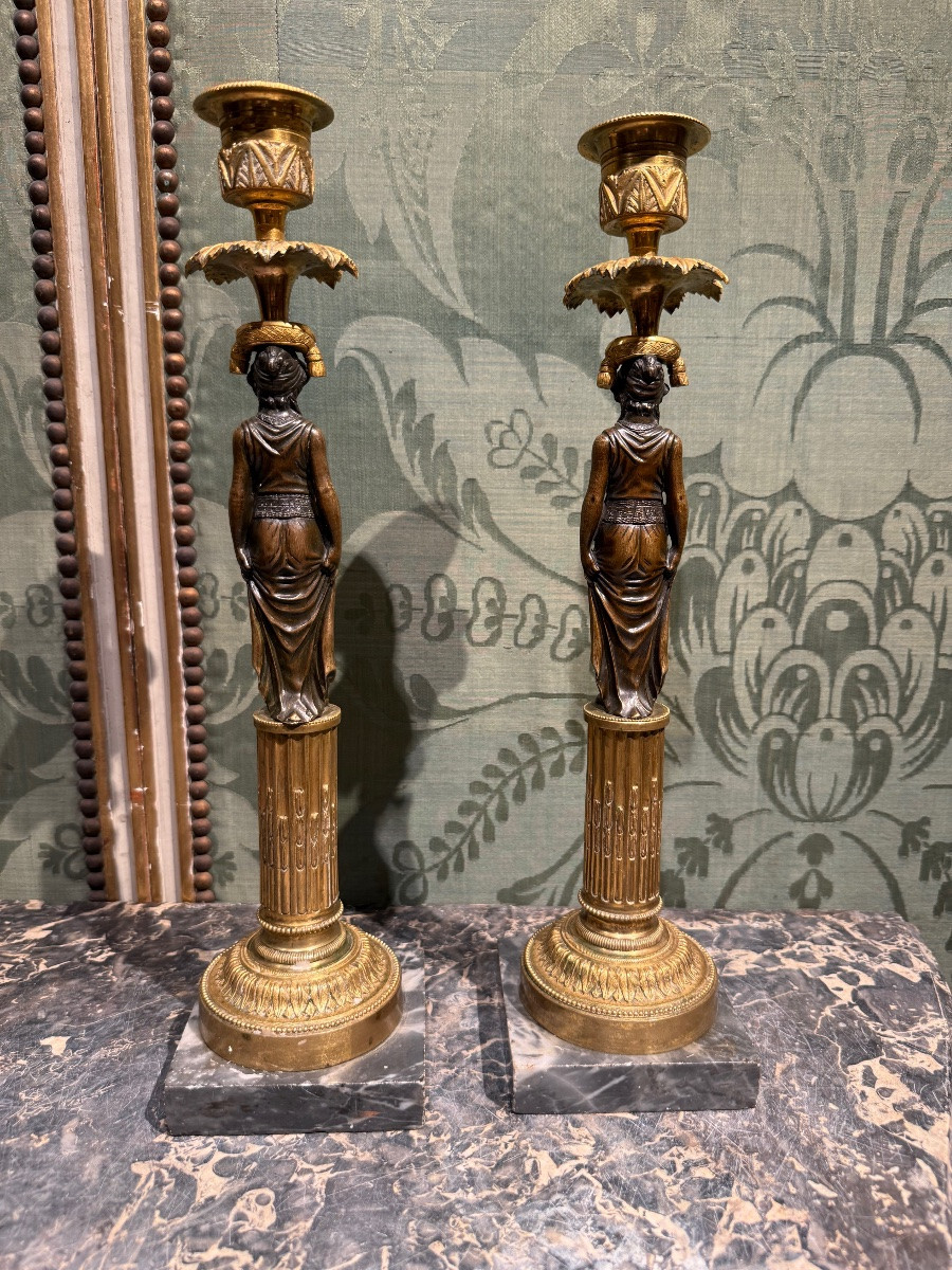 Pair Of Louis XVI Candlesticks-photo-4