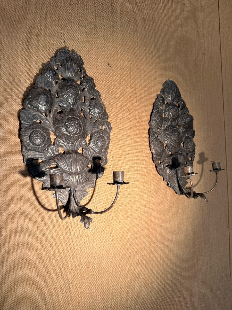 Pair Of Reflector Wall Lights -photo-2