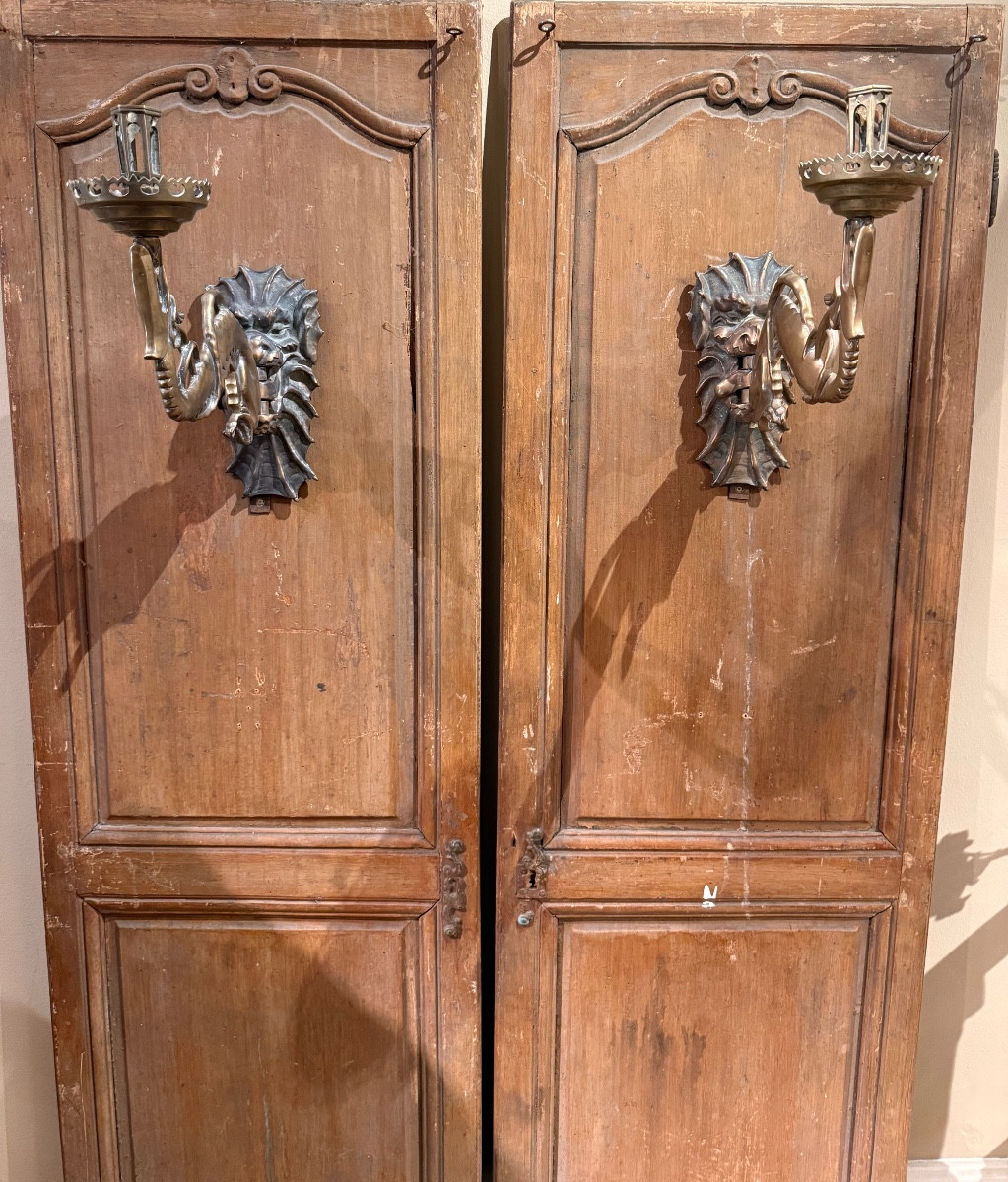 Paire d appliques neo gothique