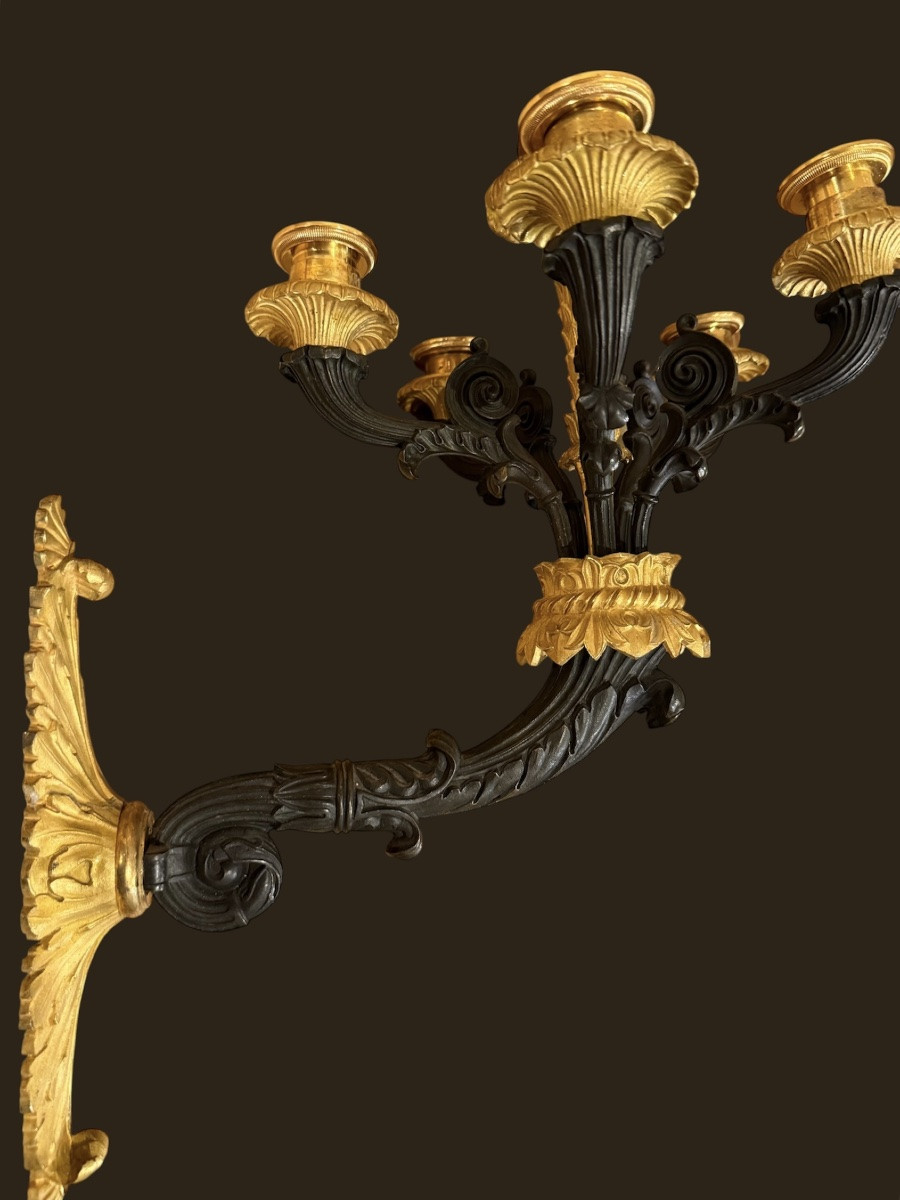 Pair Of Charles X Sconces-photo-2