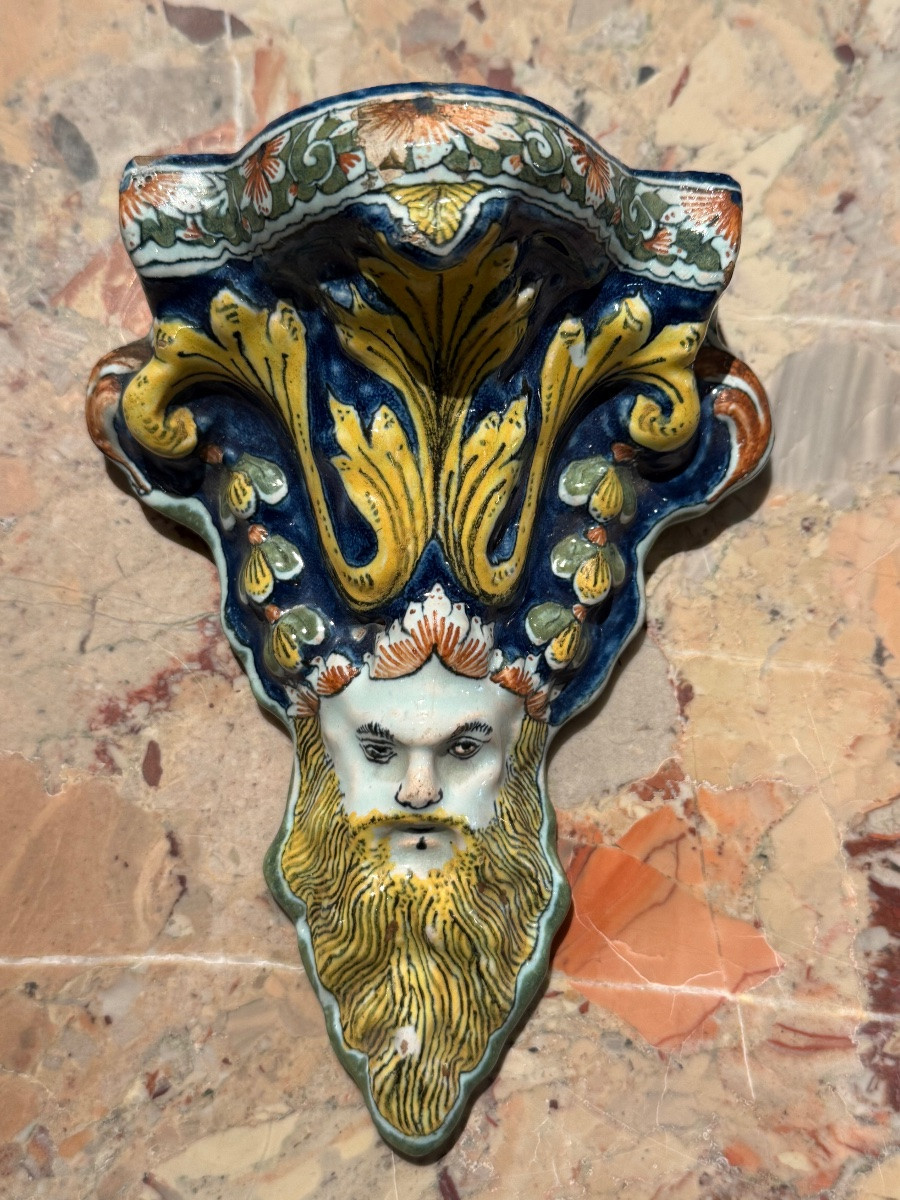 Pair Of Earthenware Brackets-photo-4