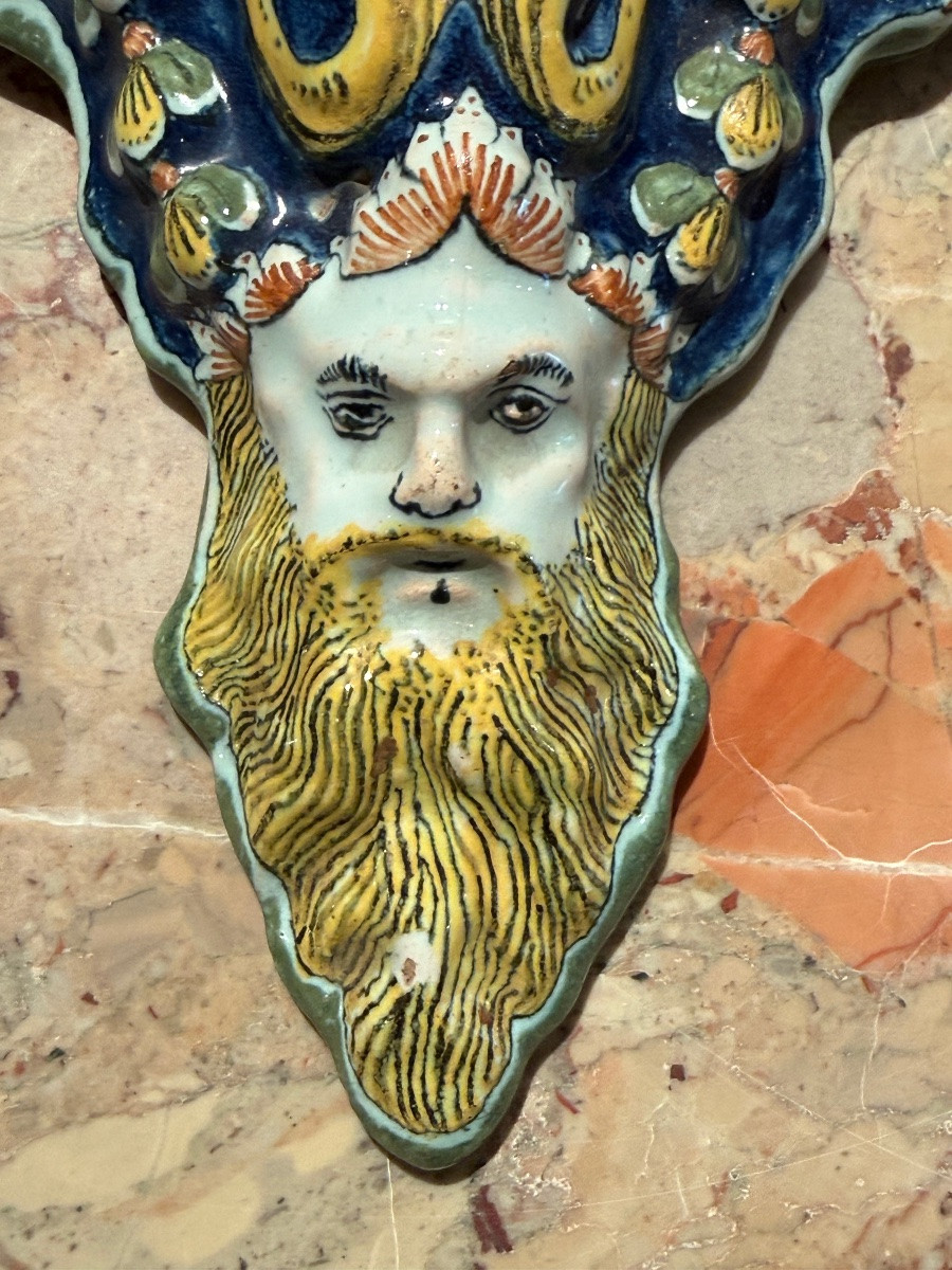 Pair Of Earthenware Brackets-photo-6
