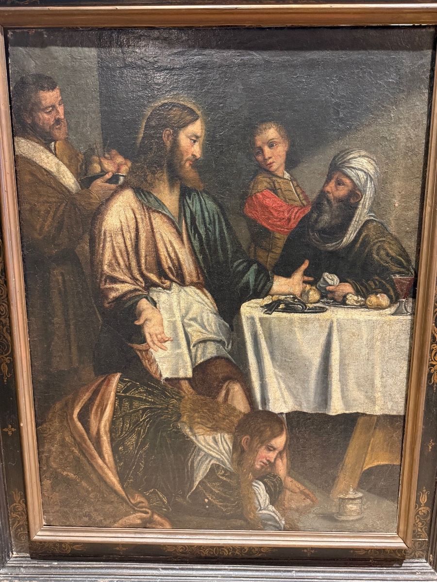 Huile sur toile XVIIe siècle -photo-4