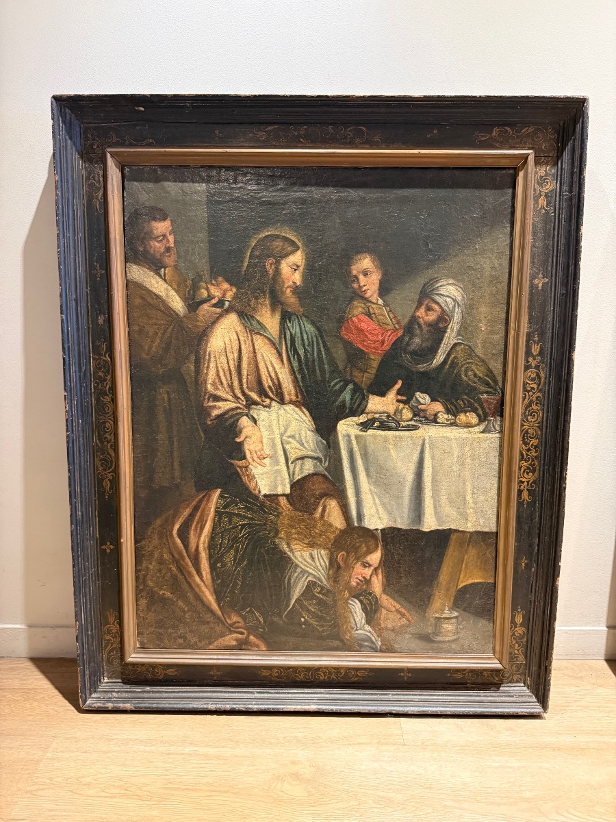 Huile sur toile XVIIe siècle 