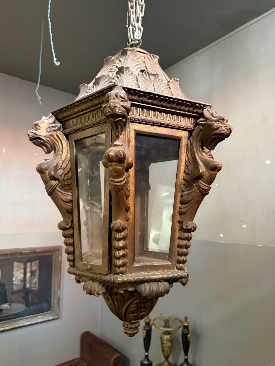 Carved Wooden Lantern-photo-2