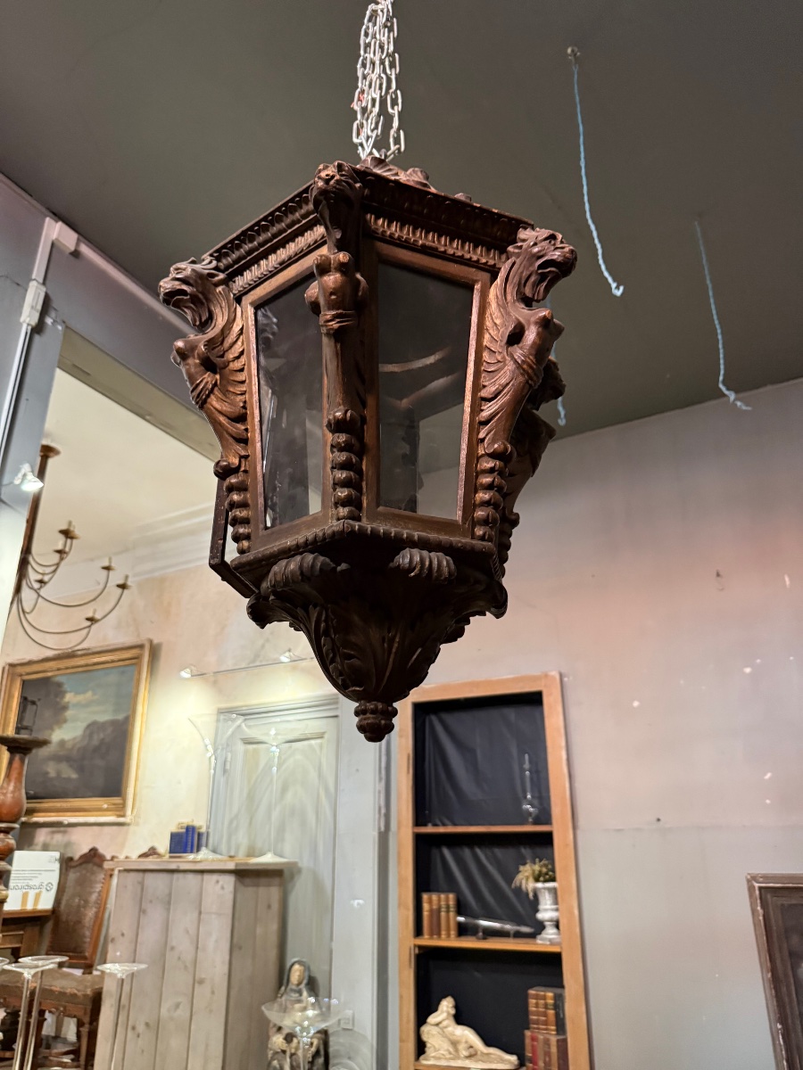 Carved Wooden Lantern-photo-1