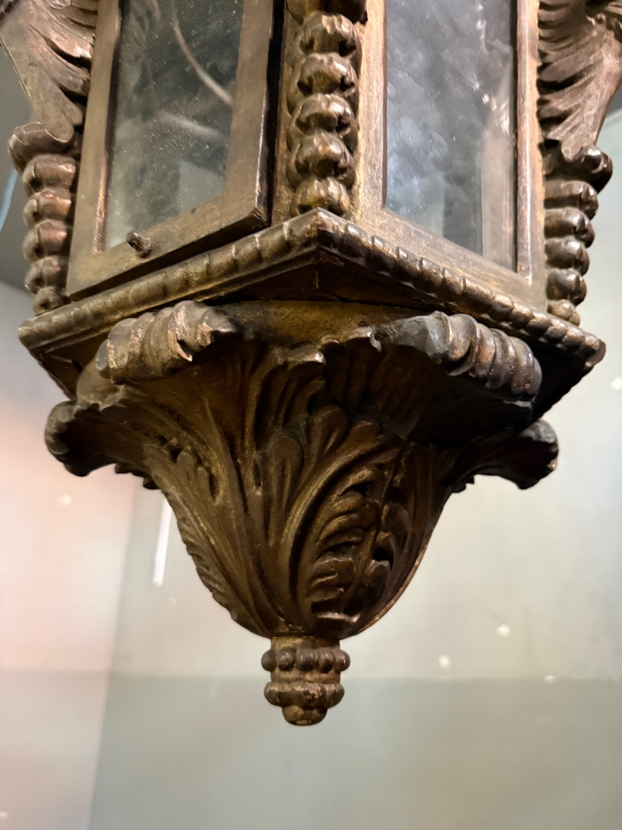 Carved Wooden Lantern-photo-3
