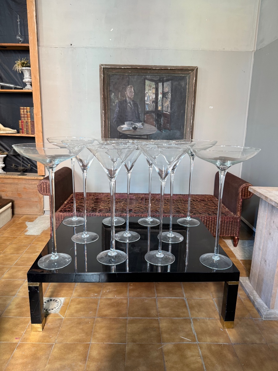 Set Of 12 Giant Stemmed Glasses -photo-3
