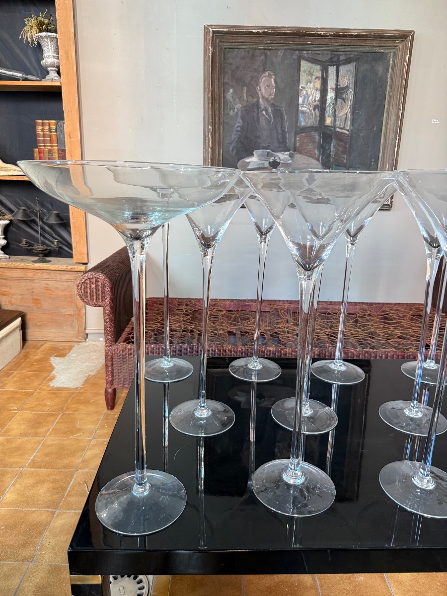 Set Of 12 Giant Stemmed Glasses -photo-4