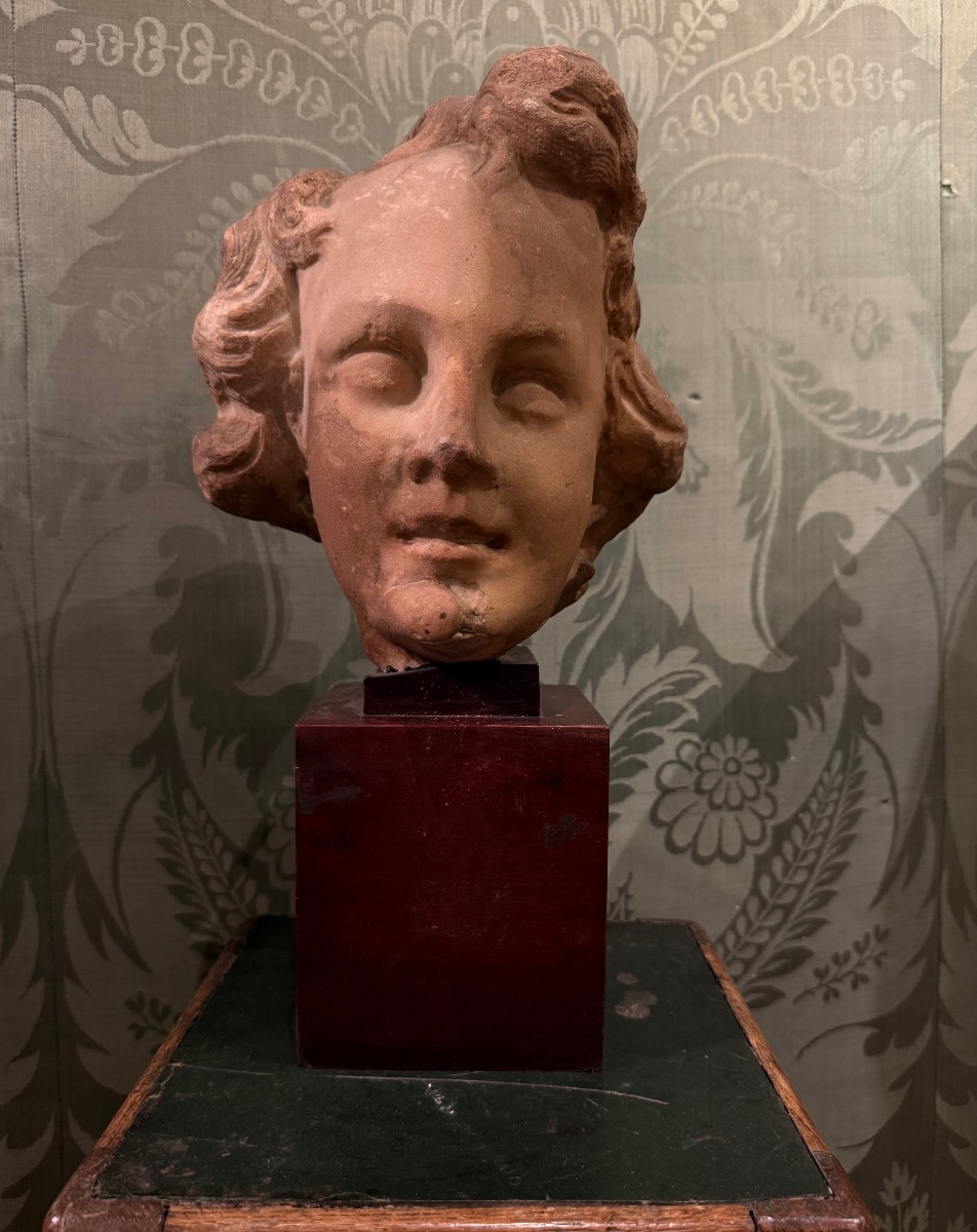 Tête en marbre 