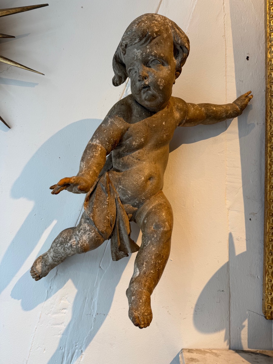 Ange en bois XVIIe