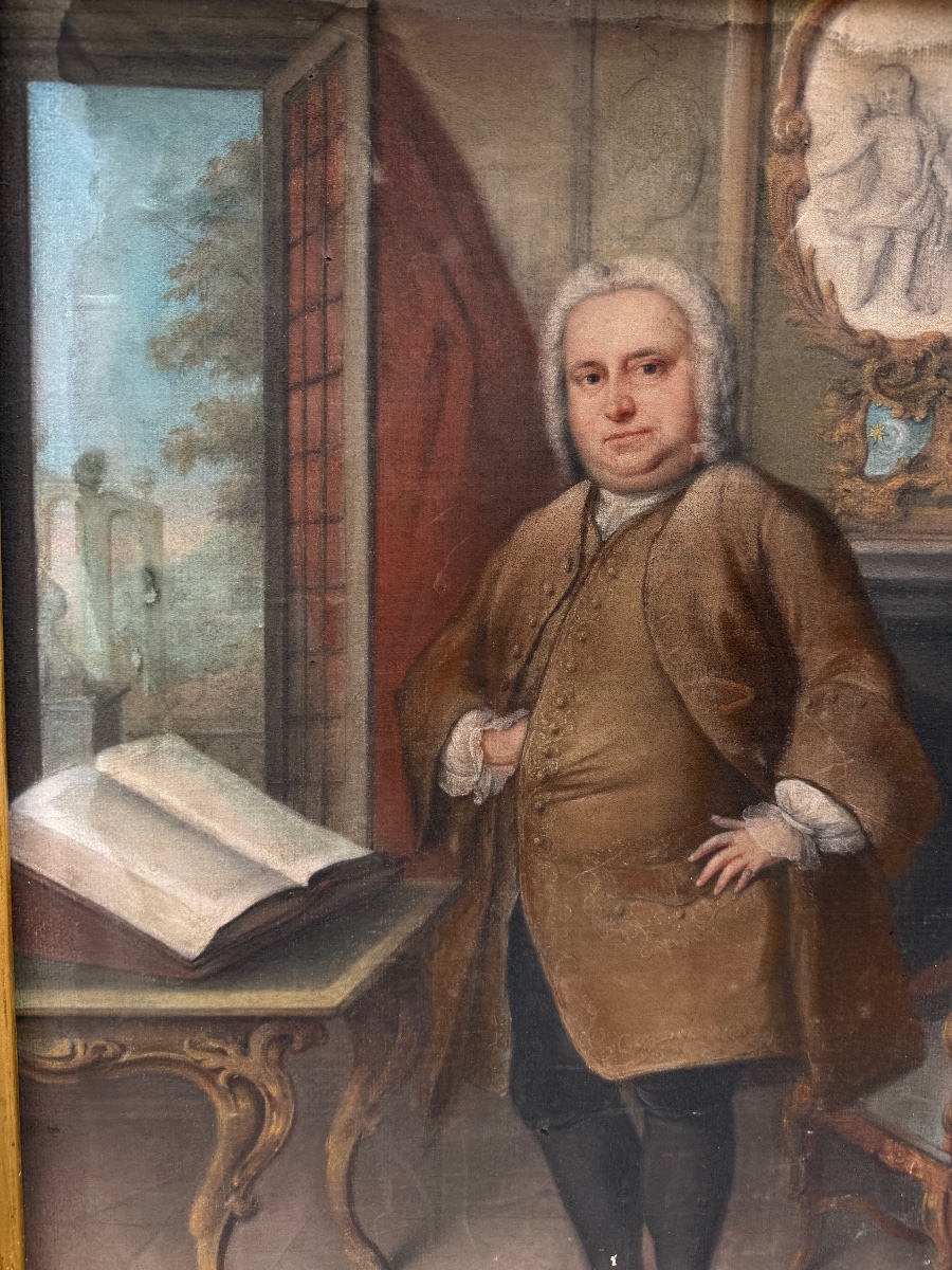 Pair Of 18th-century Pastels-photo-3
