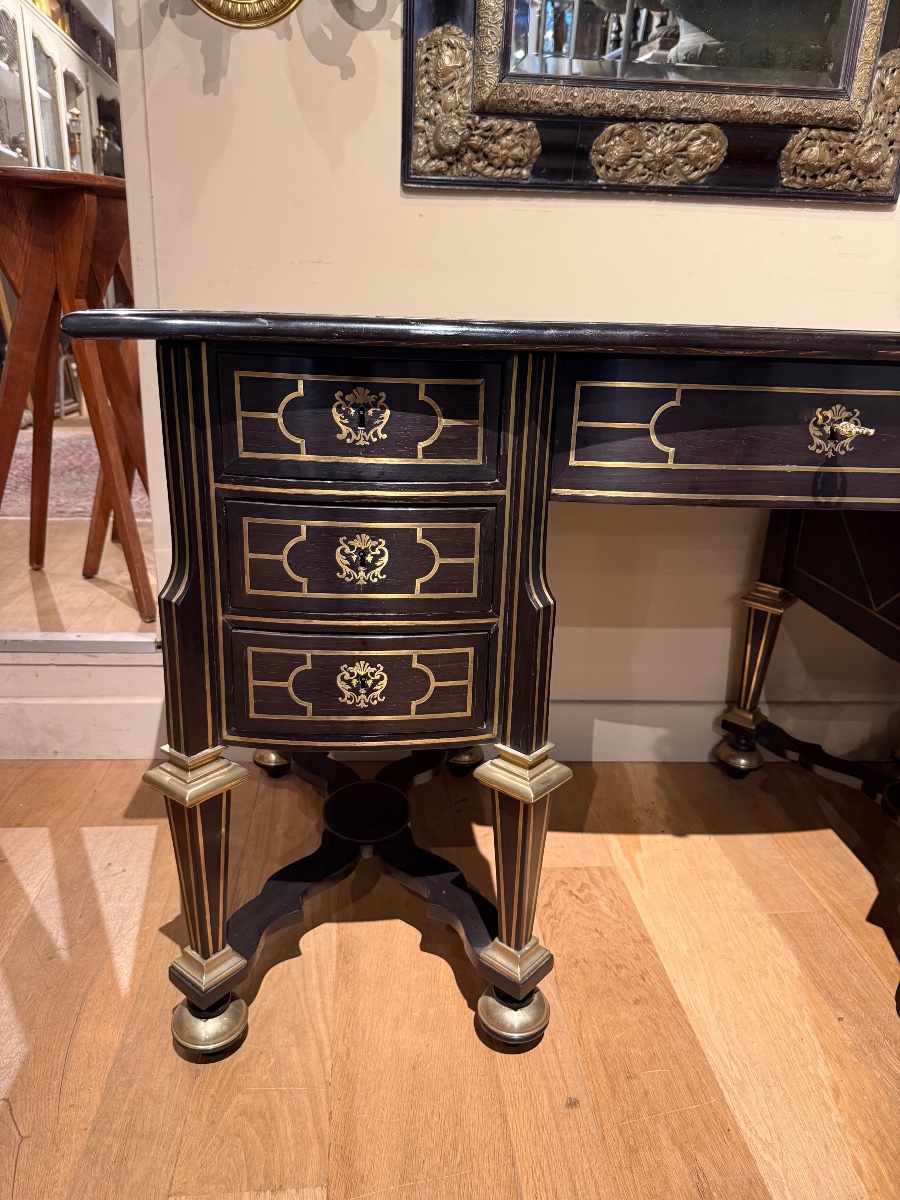Bureau mazarin double face XVIIe-photo-2