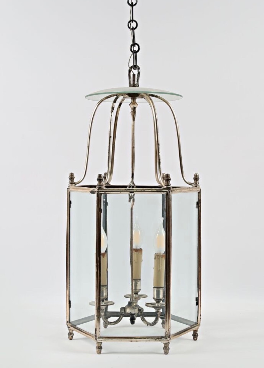 Silver-plated Brass Lantern 