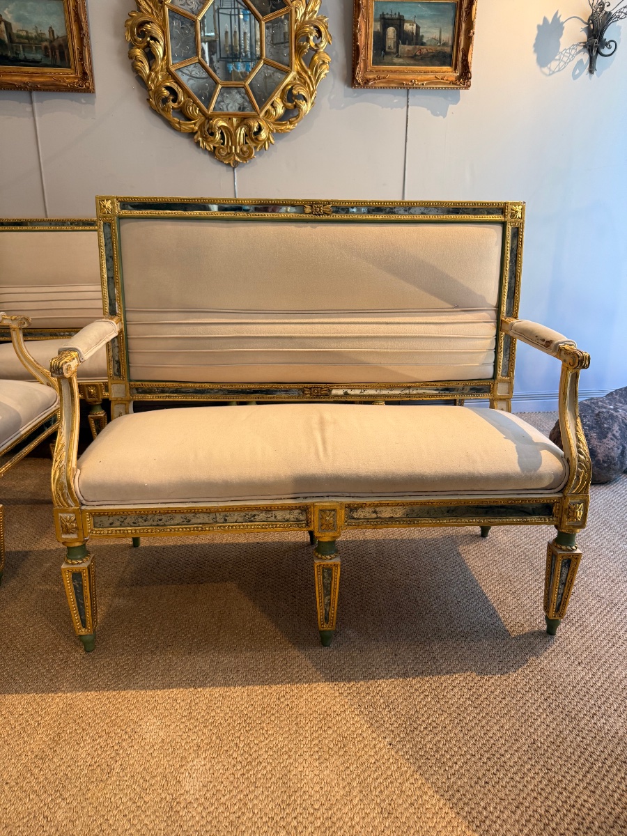 Set Of 4 L XVI Benches-photo-3