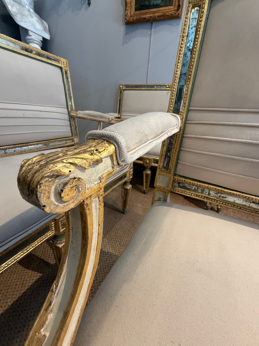 Set Of 4 L XVI Benches-photo-2