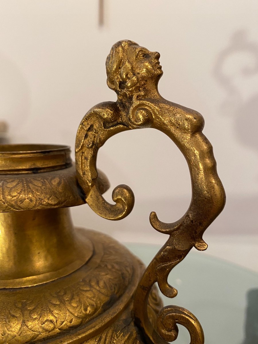 Pair Of Golden Copper Vases-photo-1