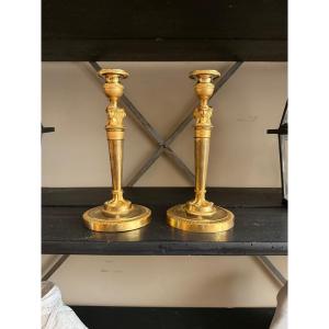 Pair Of Directoire-style Candlesticks