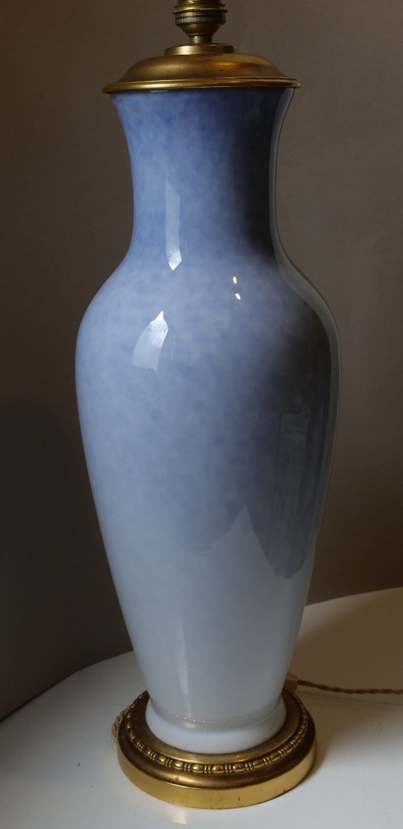 Large Royal Copenhagen Porcelain Lamp By Jenny Meyer 1925-photo-4