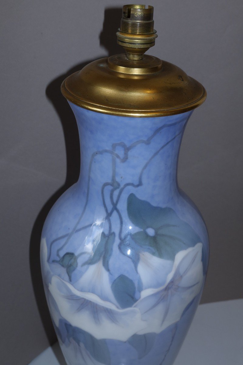 Grande lampe porcelaine Royal Copenhague de Jenny Meyer 1925-photo-1