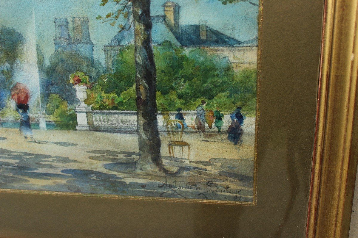 Paris, jardin du Luxembourg, F. Leteurtre XIXè-XXè-photo-2