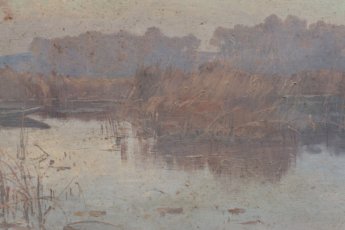 Alphonse Henri Mazard (1865-1939) - Pond, Essonne Or Chevreuse Valley-photo-2