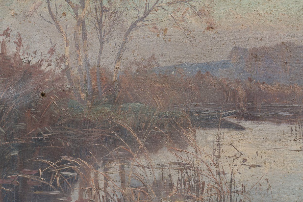 Alphonse Henri Mazard (1865-1939) - Pond, Essonne Or Chevreuse Valley-photo-4