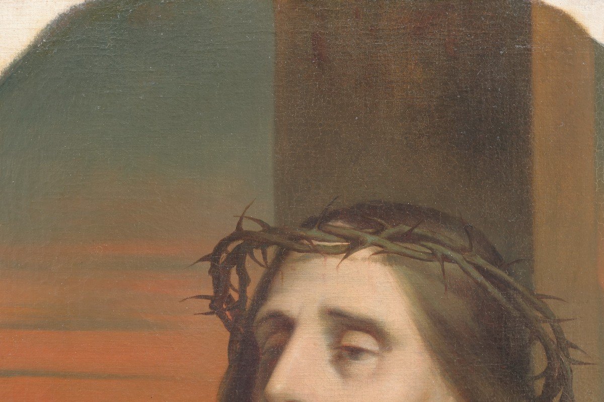 Hippolyte Isidore DUPUIS-COLSON (1820-1862) - Christ au pied de la croix-photo-3