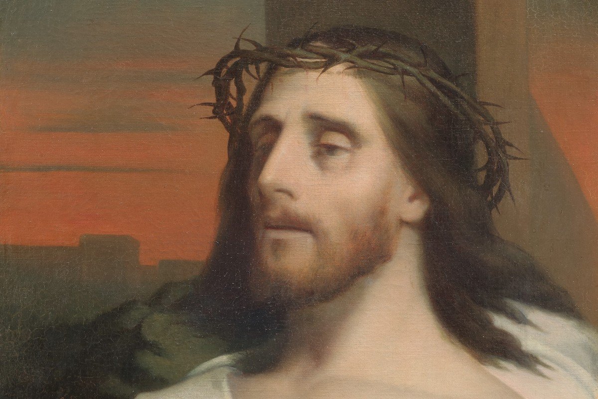 Hippolyte Isidore DUPUIS-COLSON (1820-1862) - Christ au pied de la croix-photo-4