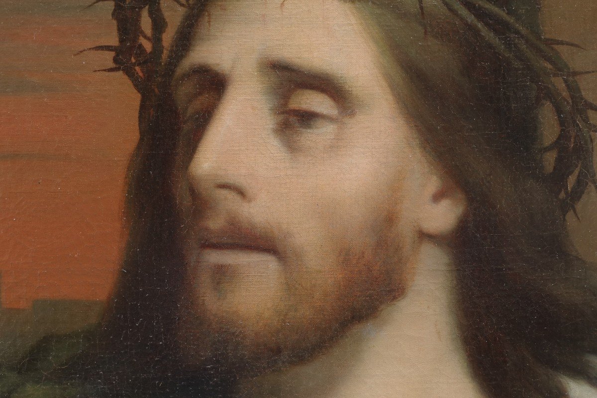 Hippolyte Isidore DUPUIS-COLSON (1820-1862) - Christ au pied de la croix-photo-3