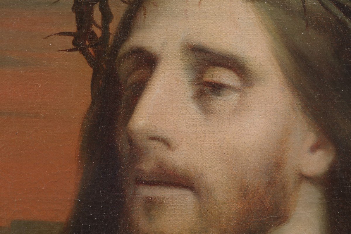 Hippolyte Isidore DUPUIS-COLSON (1820-1862) - Christ au pied de la croix-photo-4