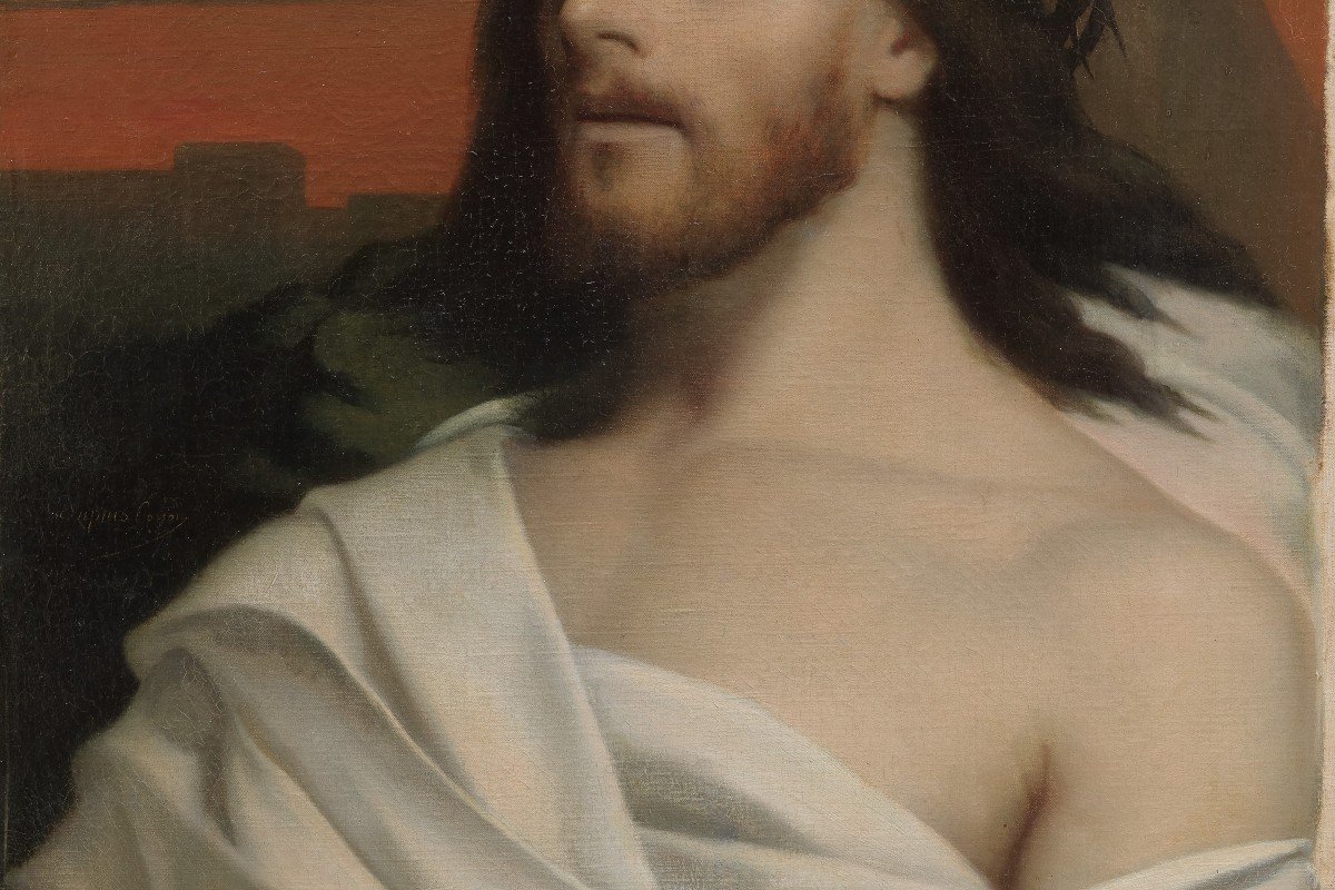 Hippolyte Isidore DUPUIS-COLSON (1820-1862) - Christ au pied de la croix-photo-5