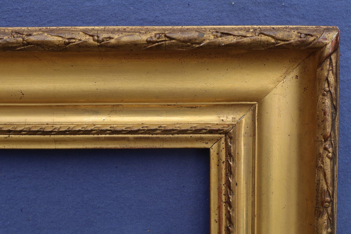 Beautiful 19th Century Golden Frame For 5f Format 35x27 Cm-photo-3