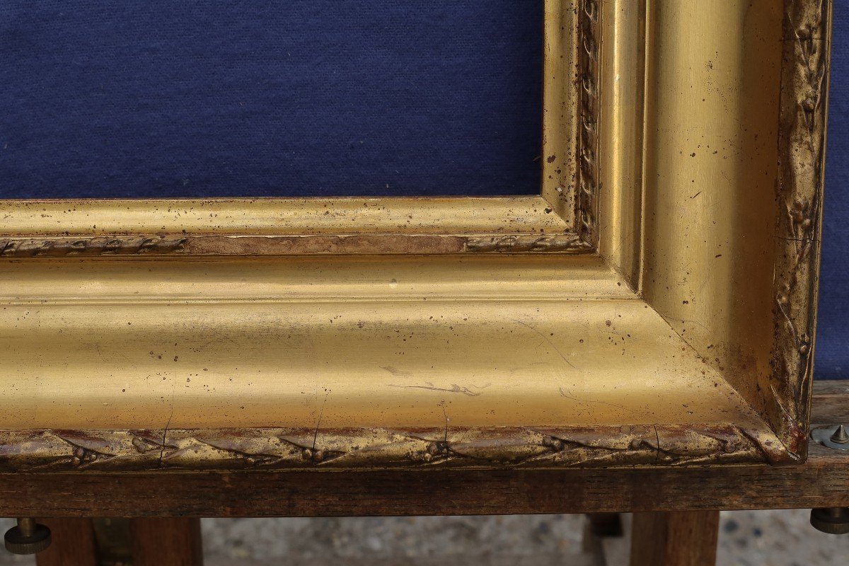 Beautiful 19th Century Golden Frame For 5f Format 35x27 Cm-photo-4