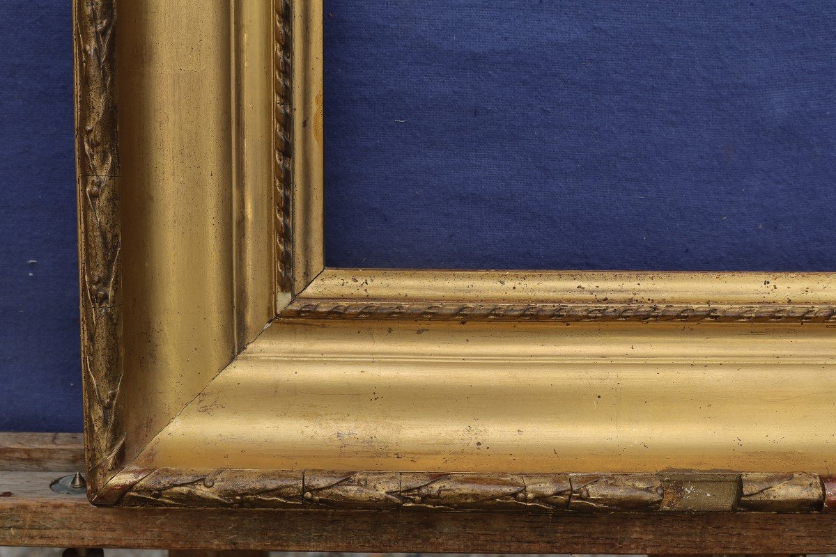 Beautiful 19th Century Golden Frame For 5f Format 35x27 Cm-photo-2