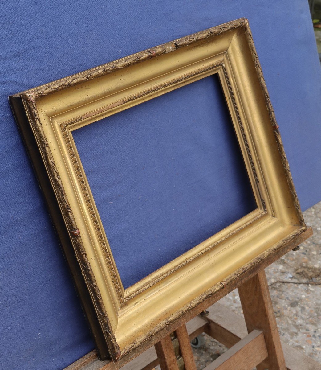 Beautiful 19th Century Golden Frame For 5f Format 35x27 Cm-photo-5